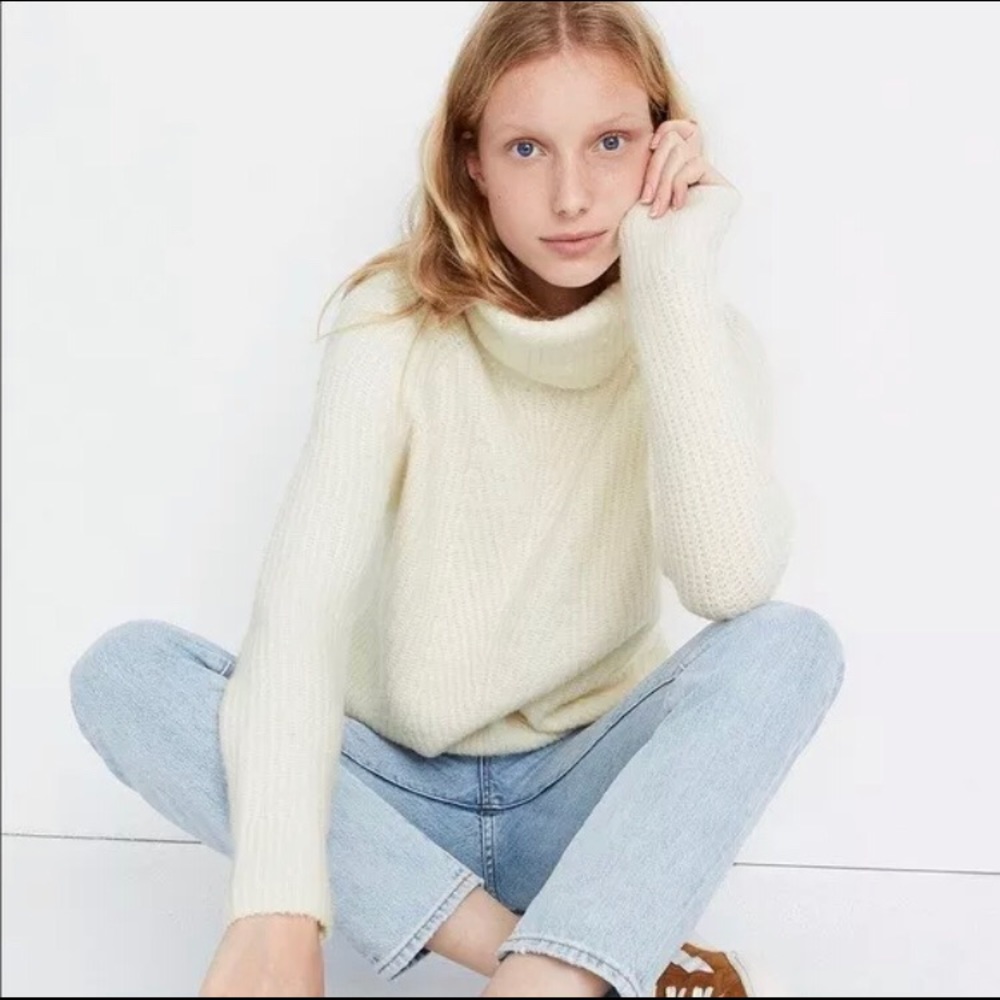 Madewell Mercer Turtleneck Sweater NWT XS
